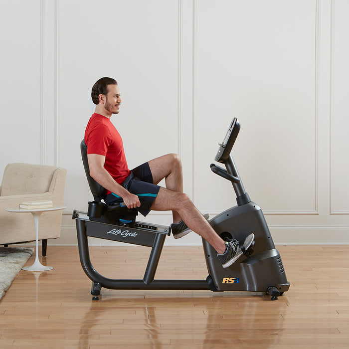 Life Fitness RS3 recumbent bike with adjustable seat