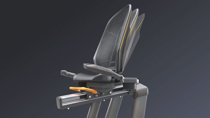 Matrix R50 recumbent bike with reclining mesh backrest