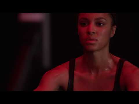 Life Fitness Heat rowing machine workout video demonstrating rowing technique, resistance adjustment, and performance features