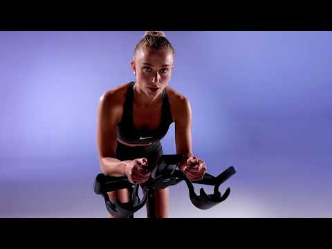 Indoor cycling bike video tutorial demonstrating proper riding technique and setup