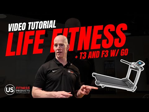 Life Fitness T3 treadmill and F3 folding treadmill GO console tutorial for home workout setup