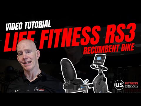 Life fitness RS3 Recumbent bike video tutorial-Go console Set up for workout