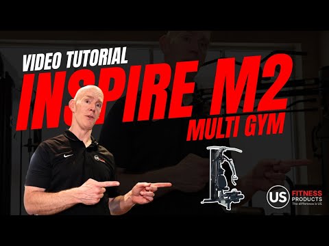 Inspire M2 multi gym tutorial, demonstrating different exercise stations and full body workout functionality
