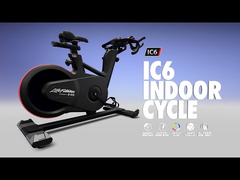 ICG IC6 indoor cycling bike video demonstrating features, riding performance, and LCD console metrics