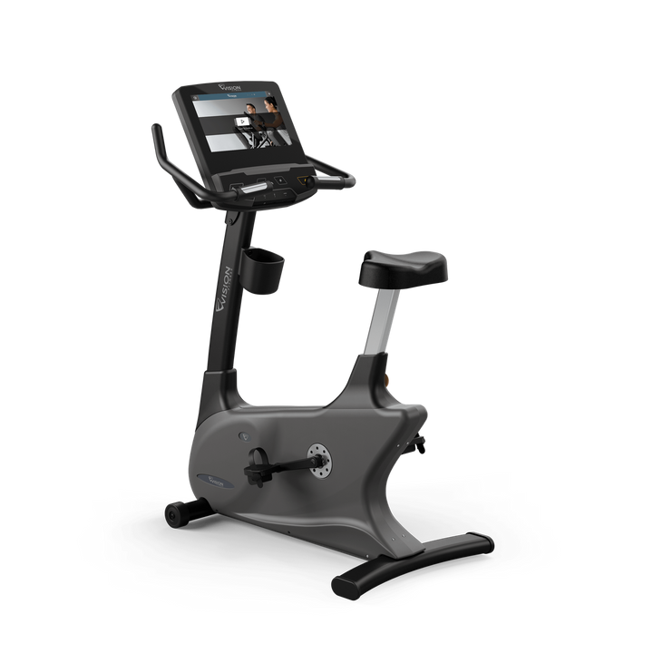U600E Upright Bike with Entertainment Console