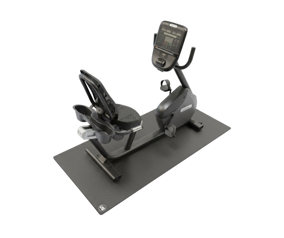 recumbent bike on US Fitness Products recumbent bike mat